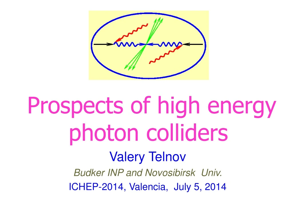 valery telnov budker inp and novosibirsk univ ichep 2014 valencia july 5 2014