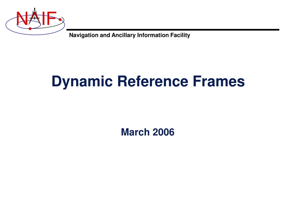 dynamic reference frames