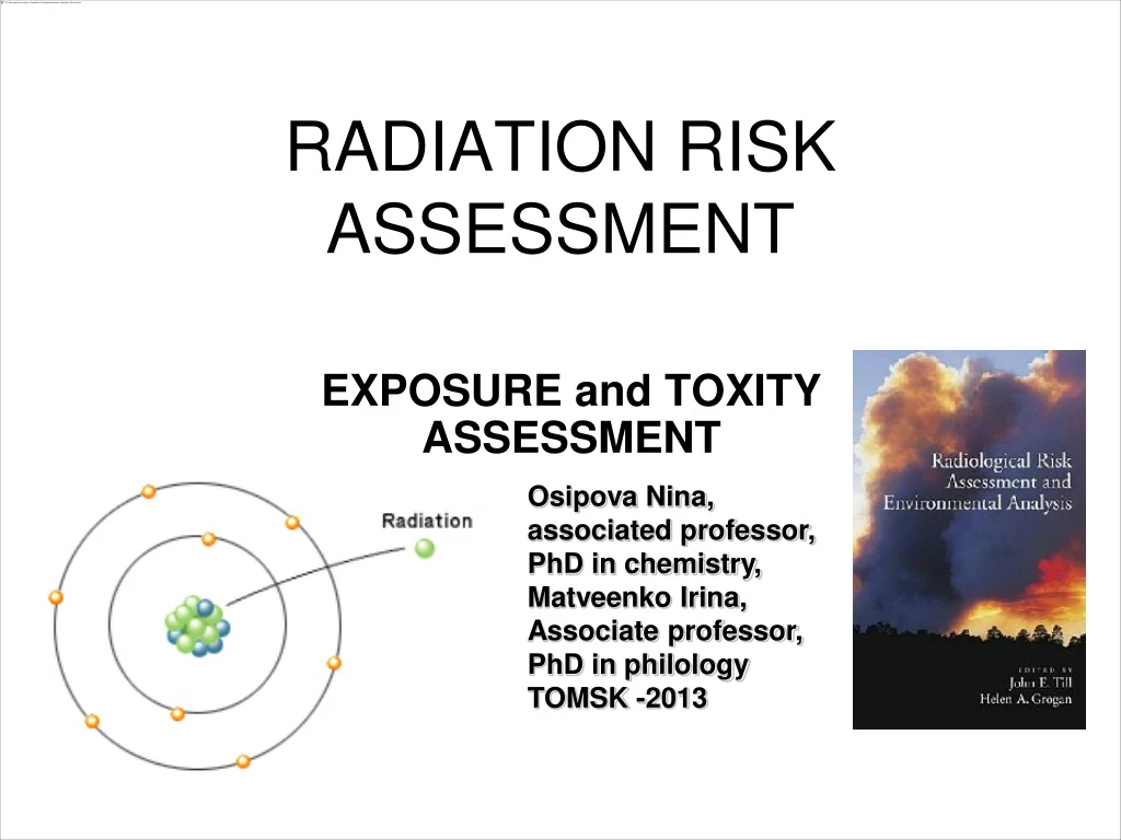 radiation risk assessment