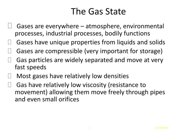 The Gas State
