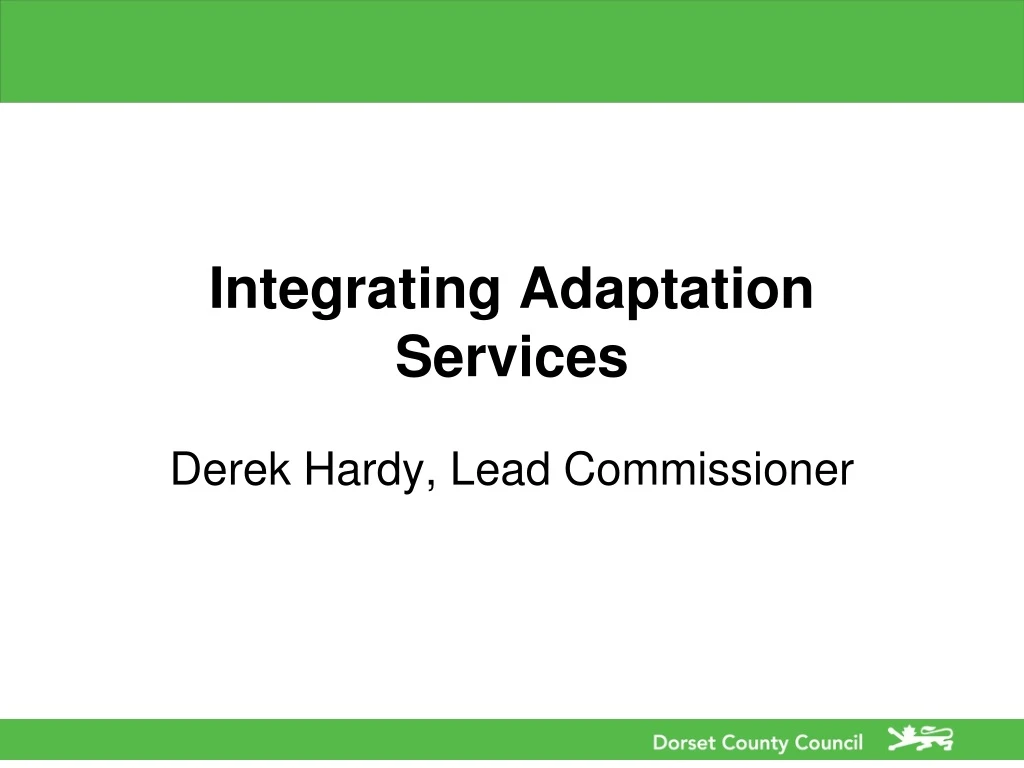 integrating adaptation services