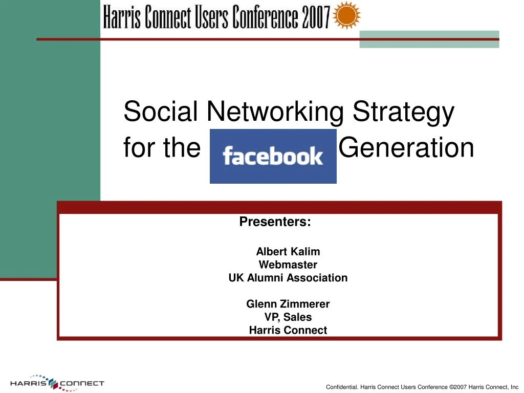 social networking strategy for the facebook generation