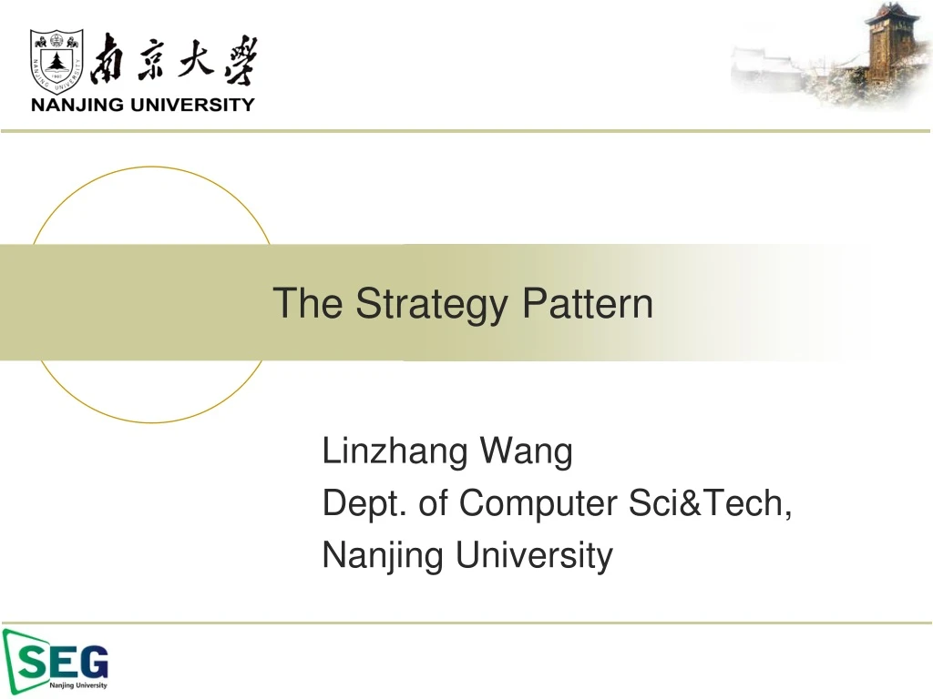 the strategy pattern