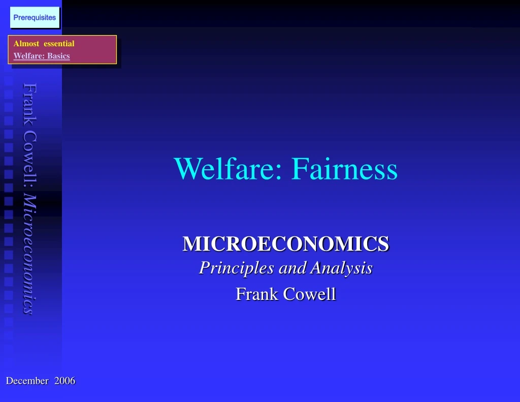 welfare fairness