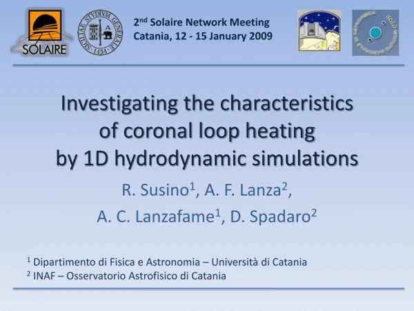Investigating the characteristics  of coronal loop heating  by 1D hydrodynamic simulations