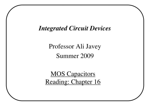 Integrated Circuit Devices