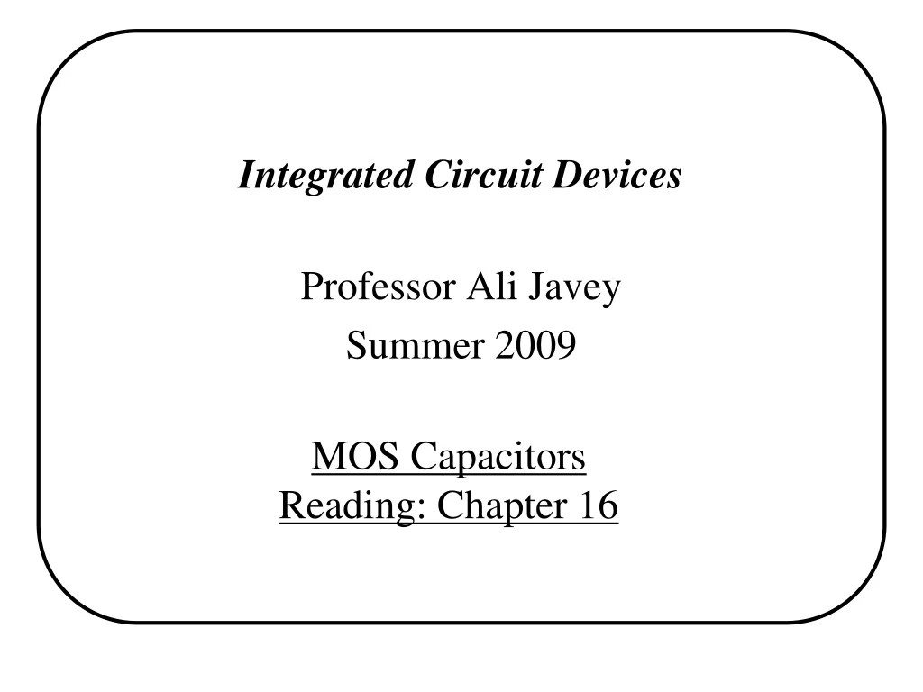 integrated circuit devices