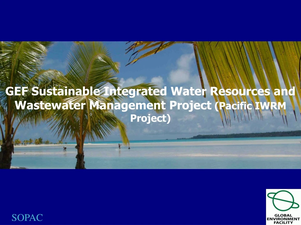 gef sustainable integrated water resources