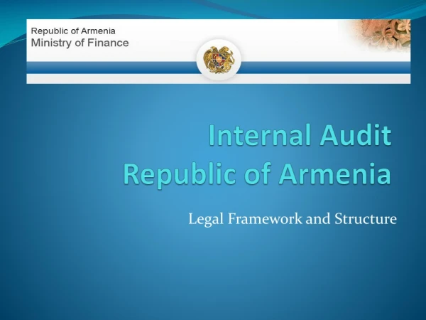 Internal Audit Republic of Armenia