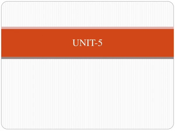 UNIT-5