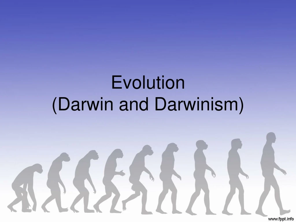 evolution darwin and darwinism