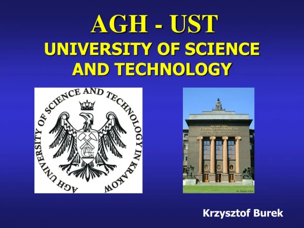 UNIVERSITY OF SCIENCE  AND TECHNOLOGY