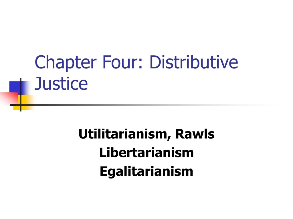 chapter four distributive justice