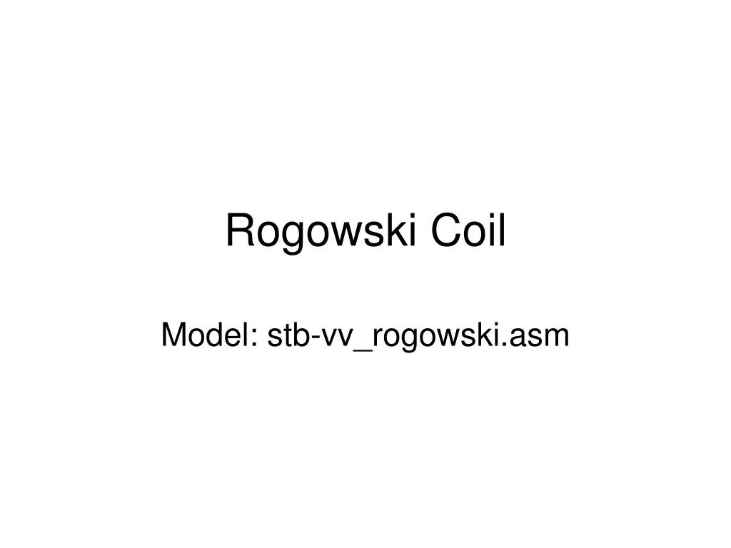 rogowski coil