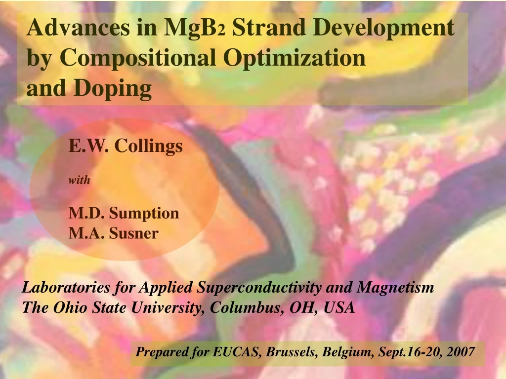 advances in mgb 2 strand development