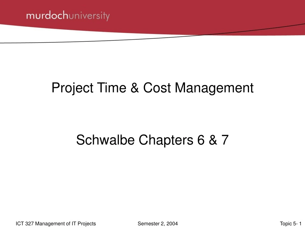 project time cost management