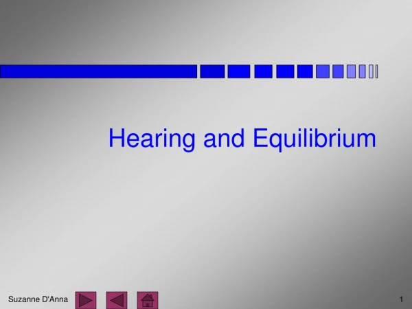 Hearing and Equilibrium
