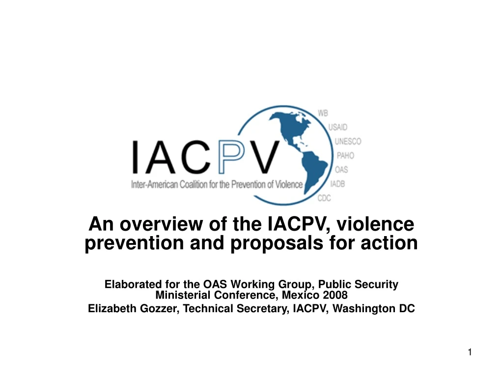 an overview of the iacpv violence prevention
