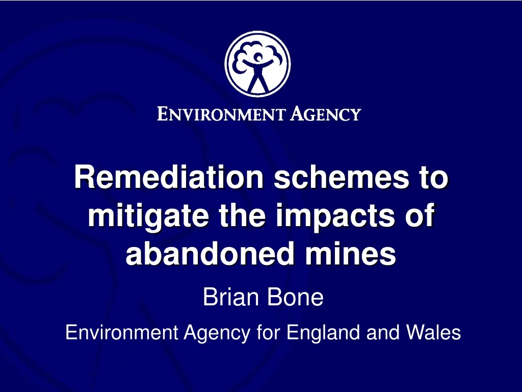 remediation schemes to mitigate the impacts of abandoned mines