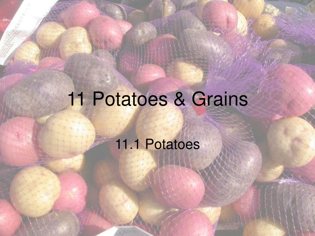 11 potatoes grains