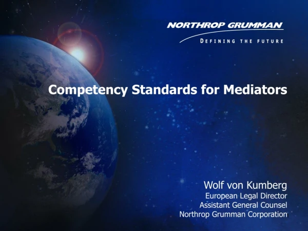 Competency Standards for Mediators