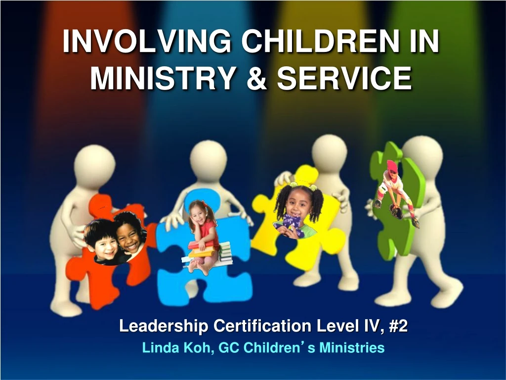 involving children in ministry service