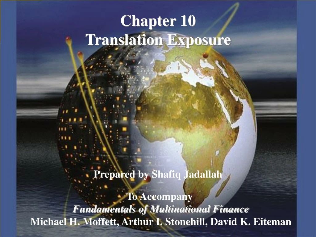 chapter 10 translation exposure