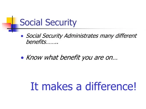 Social Security