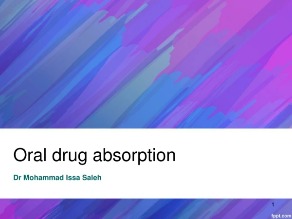 Oral drug absorption