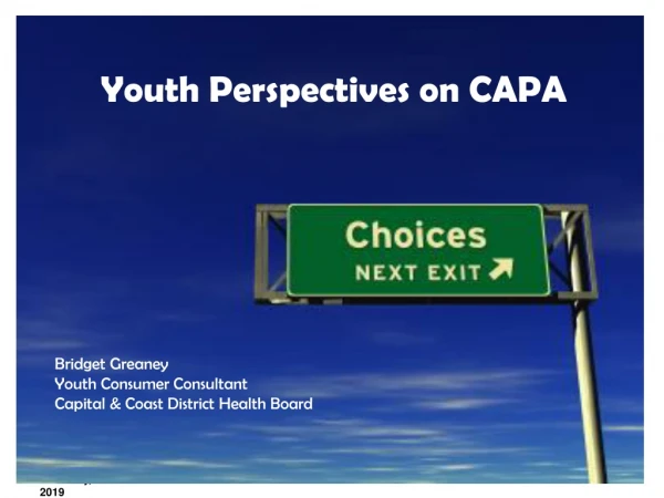 Youth Perspectives on CAPA