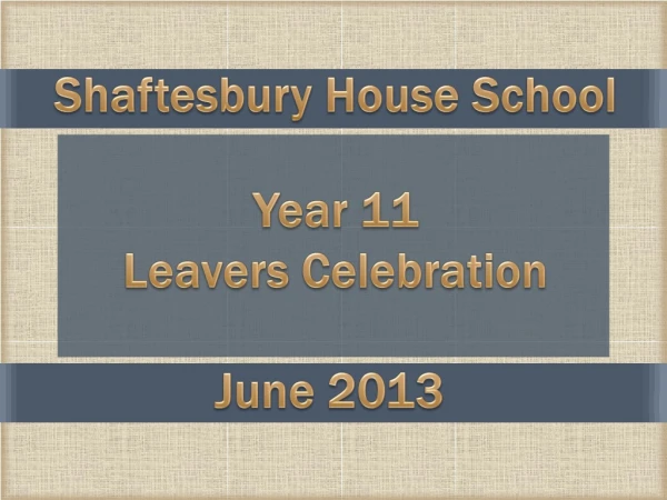 Year 11 Leavers Celebration