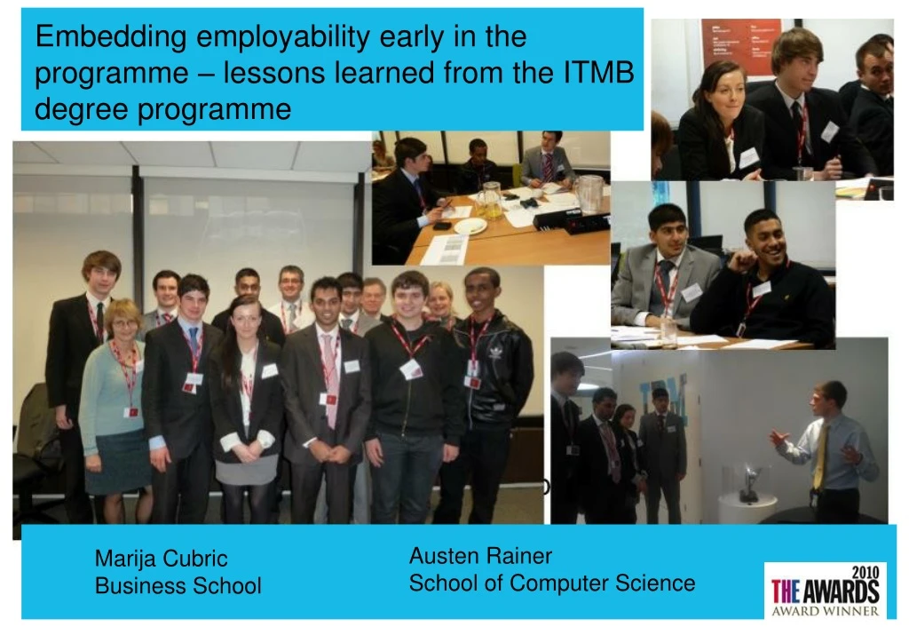 embedding employability early in the programme