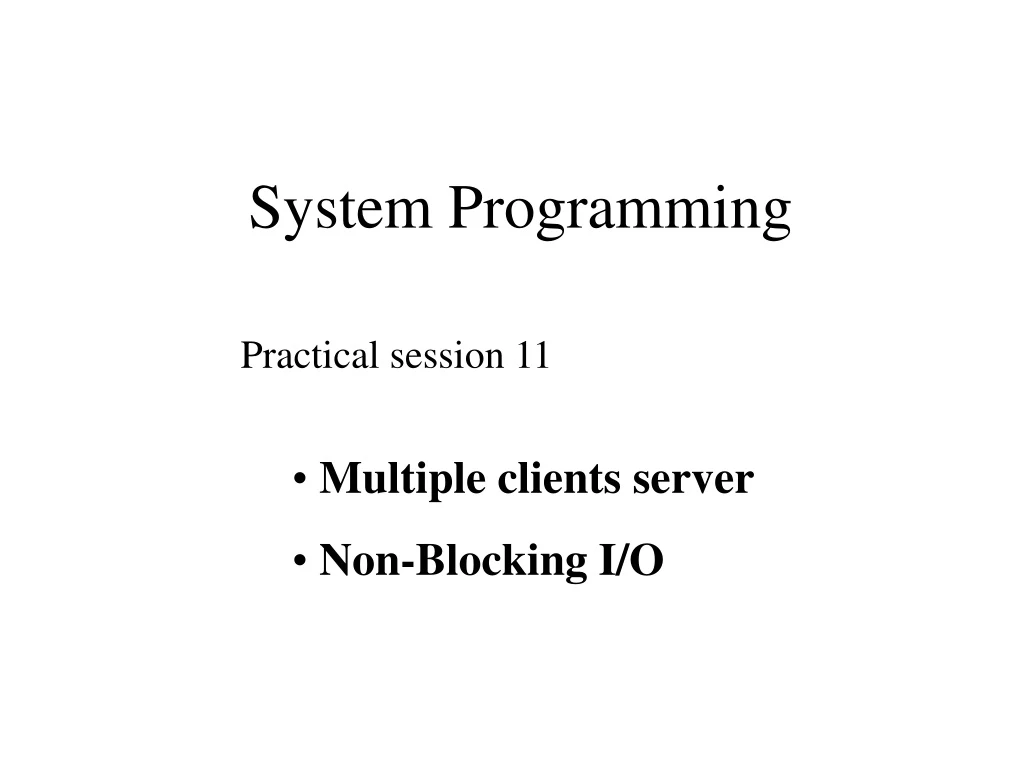 system programming