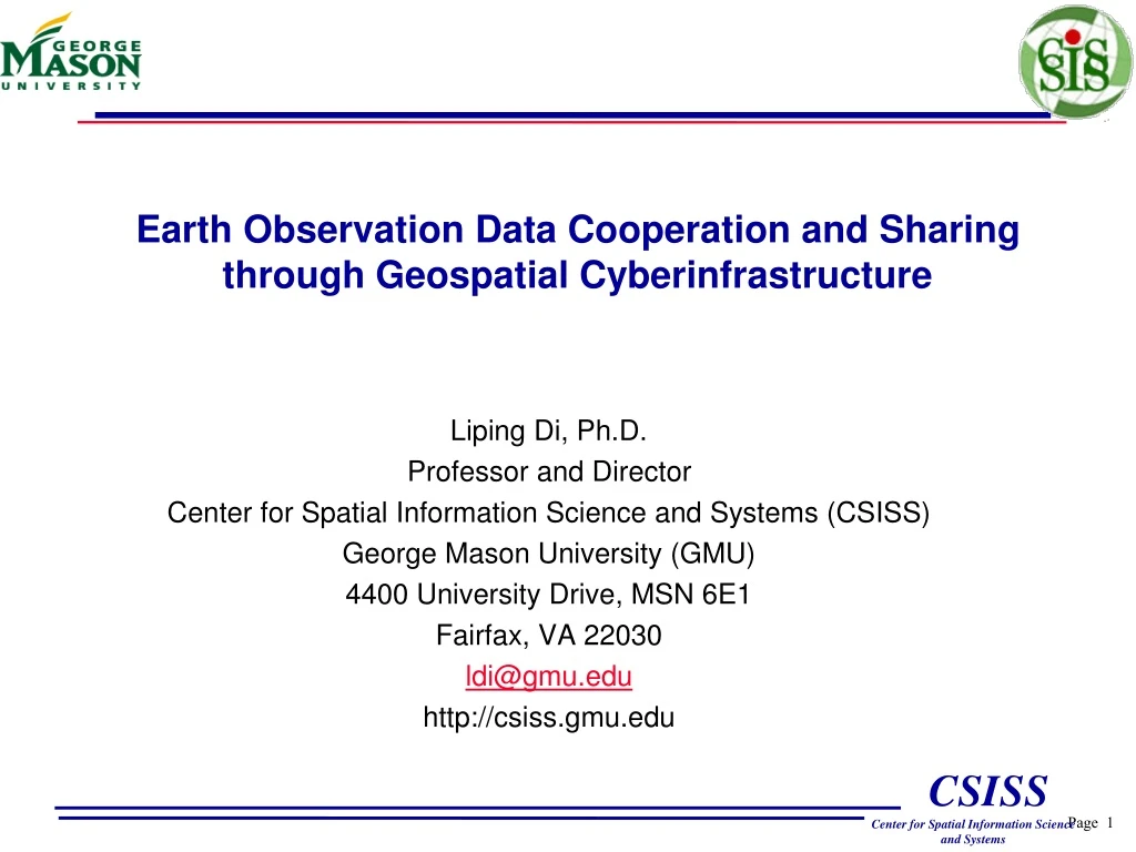 earth observation data cooperation and sharing through geospatial cyberinfrastructure