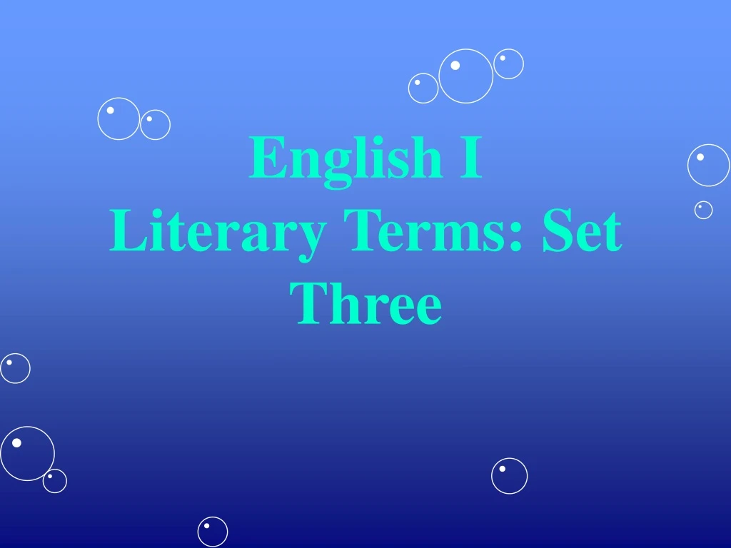 english i literary terms set three