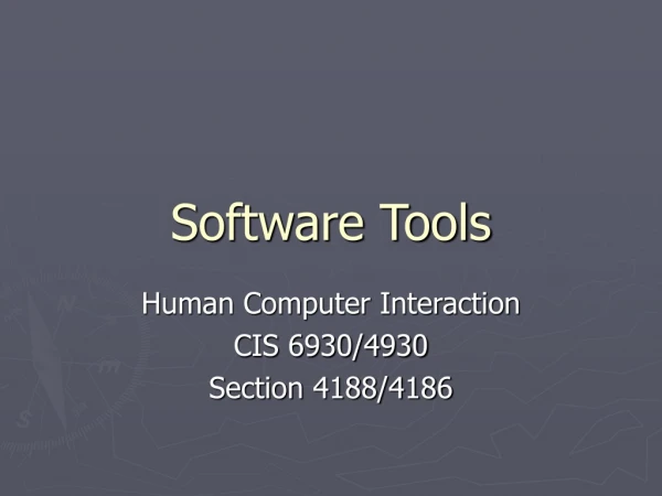 Software Tools