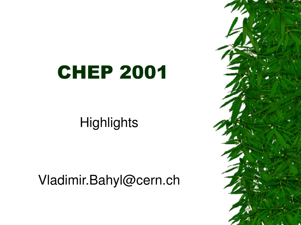 chep 2001