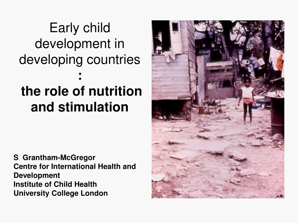 early child development in developing countries