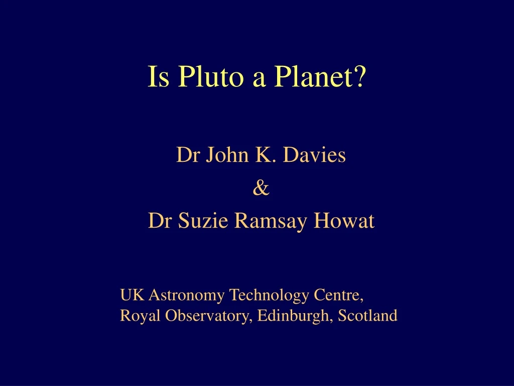 is pluto a planet