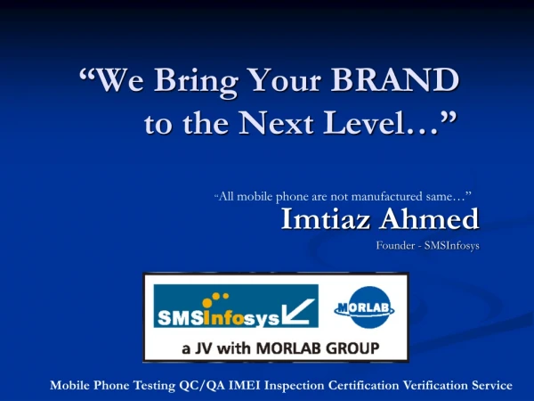 “We Bring Your BRAND        to the Next Level…”