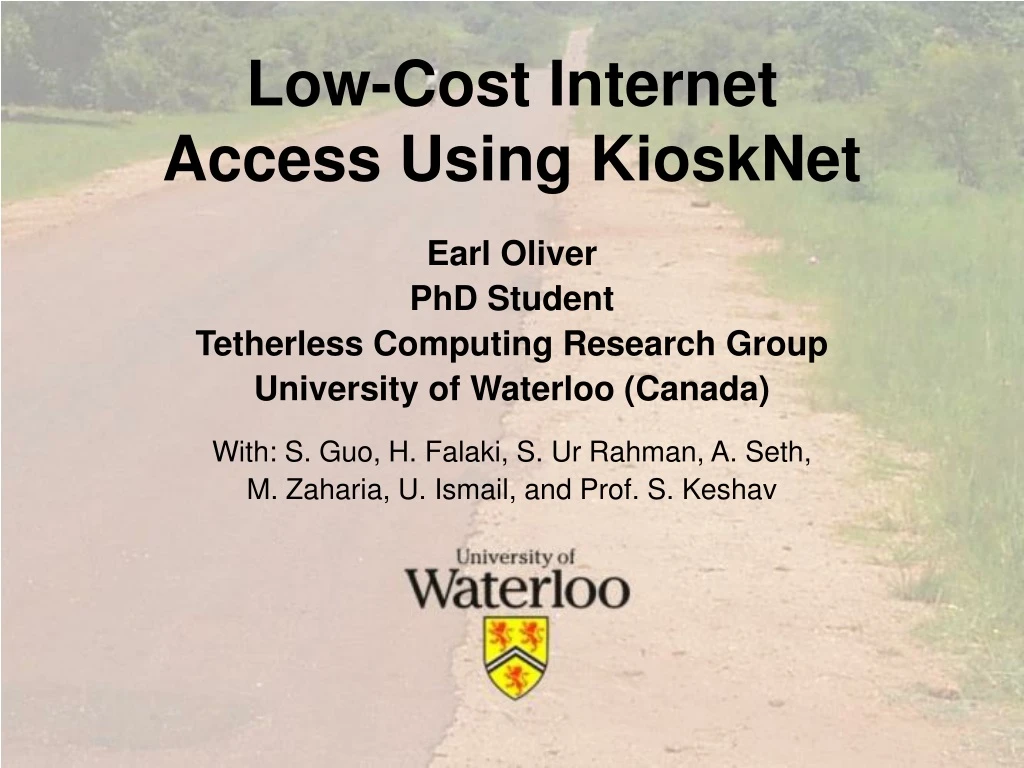 low cost internet access using kiosknet