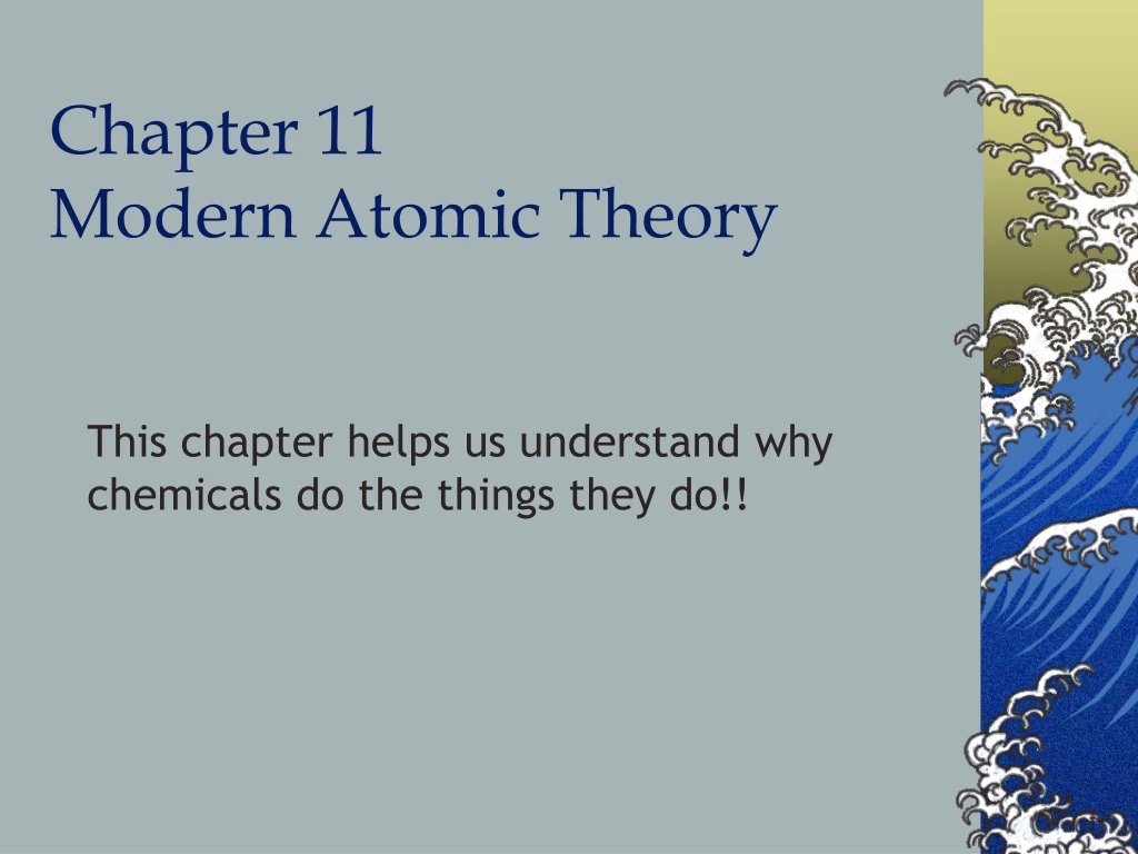 chapter 11 modern atomic theory