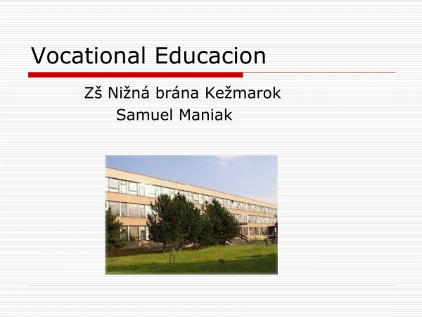 Vocational Educacion