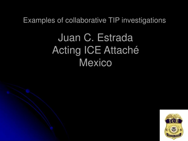 Juan C. Estrada Acting ICE Attaché Mexico