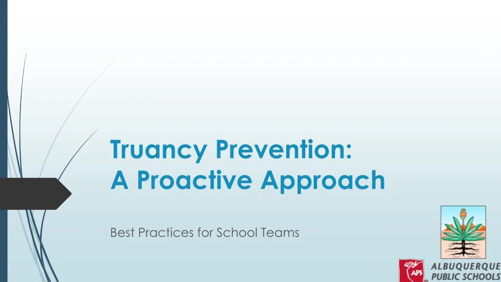 truancy prevention a proactive approach