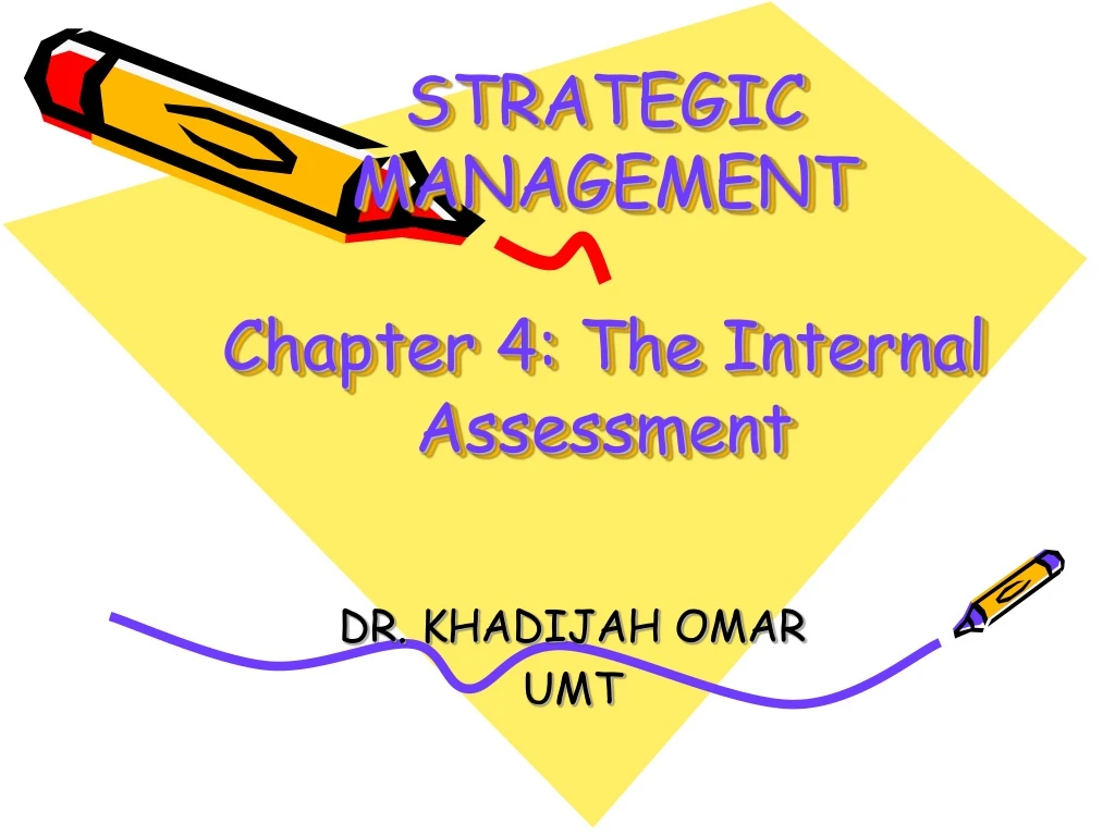 strategic management chapter 4 the internal assessment