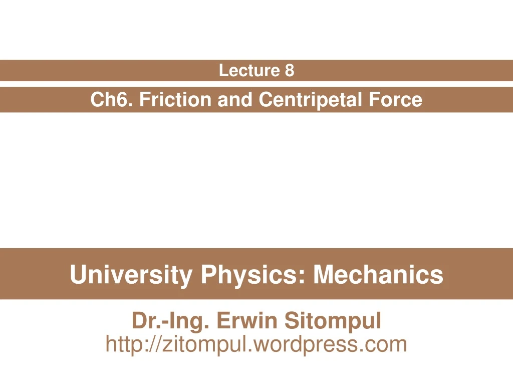 university physics mechanics