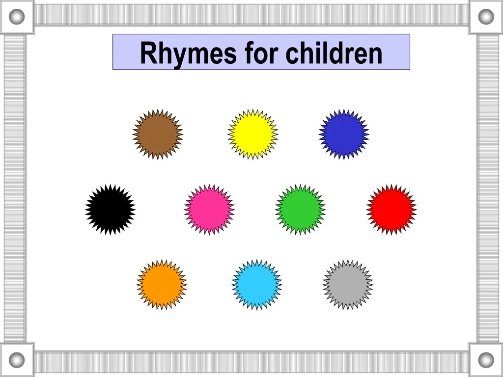 rhymes for children