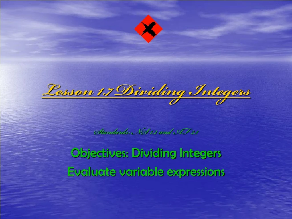 lesson 1 7 dividing integers