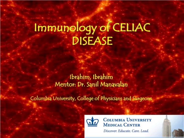 Immunology of CELIAC DISEASE